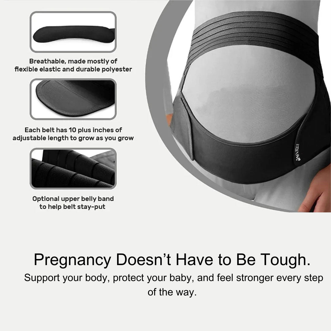 Nestelle - 3 in 1 Belly Support Band (Pregnancy + Postpartum + C-section)