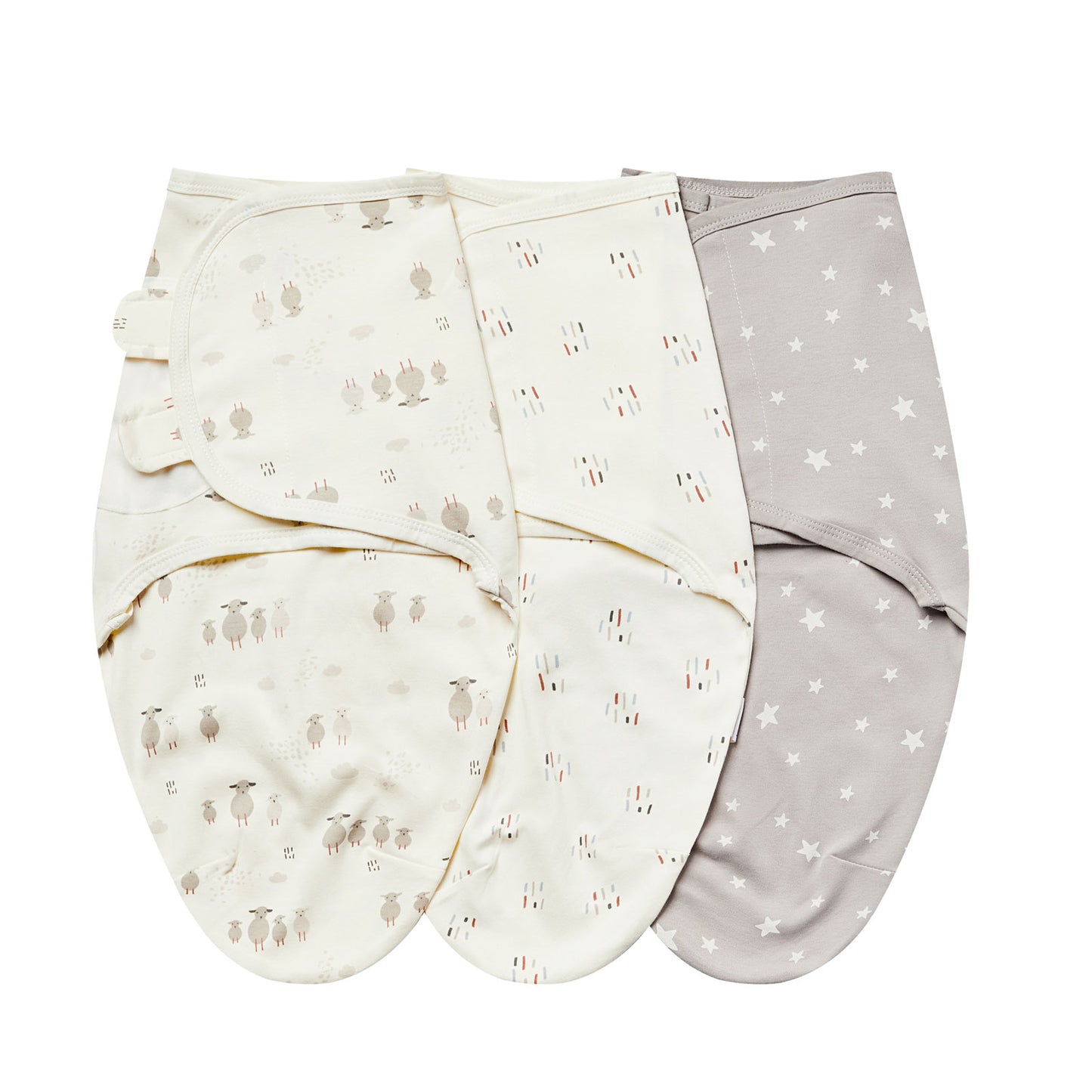 Nestelle Organic Muslin Swaddle Wrap (Set of 3)