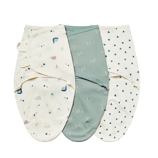 Nestelle Organic Muslin Swaddle Wrap (Set of 3)