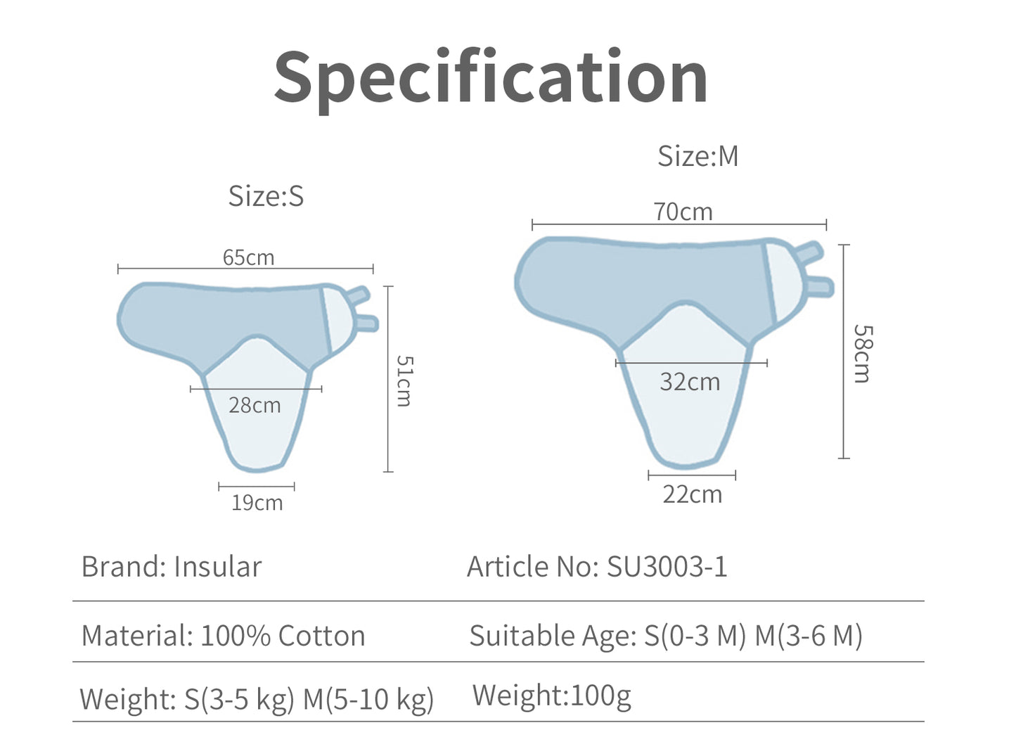 Nestelle Organic Muslin Swaddle Wrap (Set of 3)